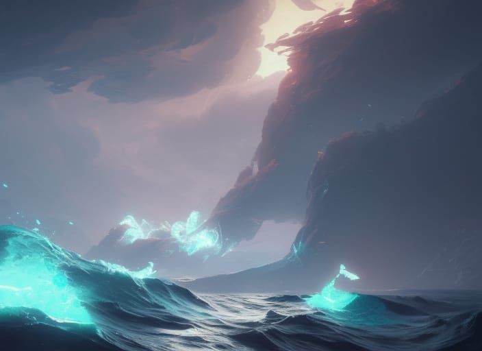 neptune waves - AI Generated Artwork - NightCafe Creator