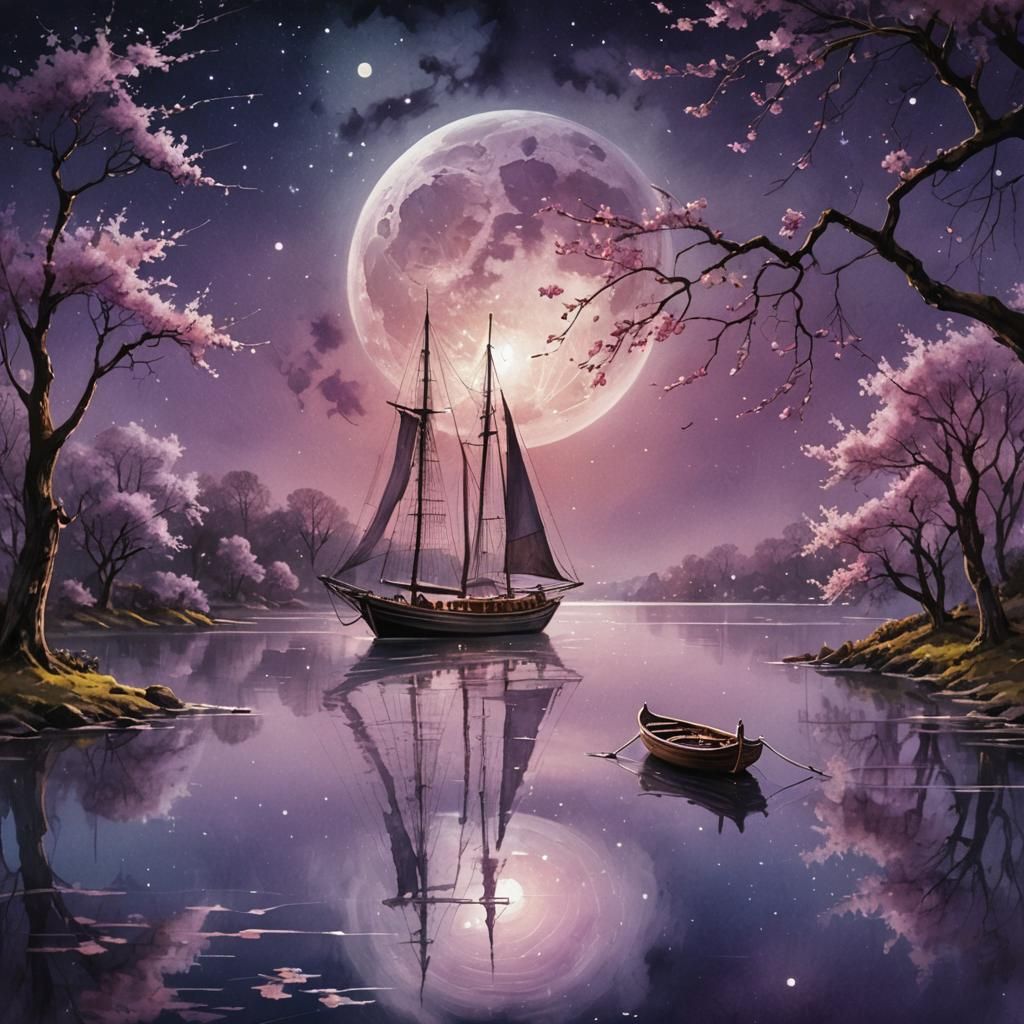 Moon night   by @VH