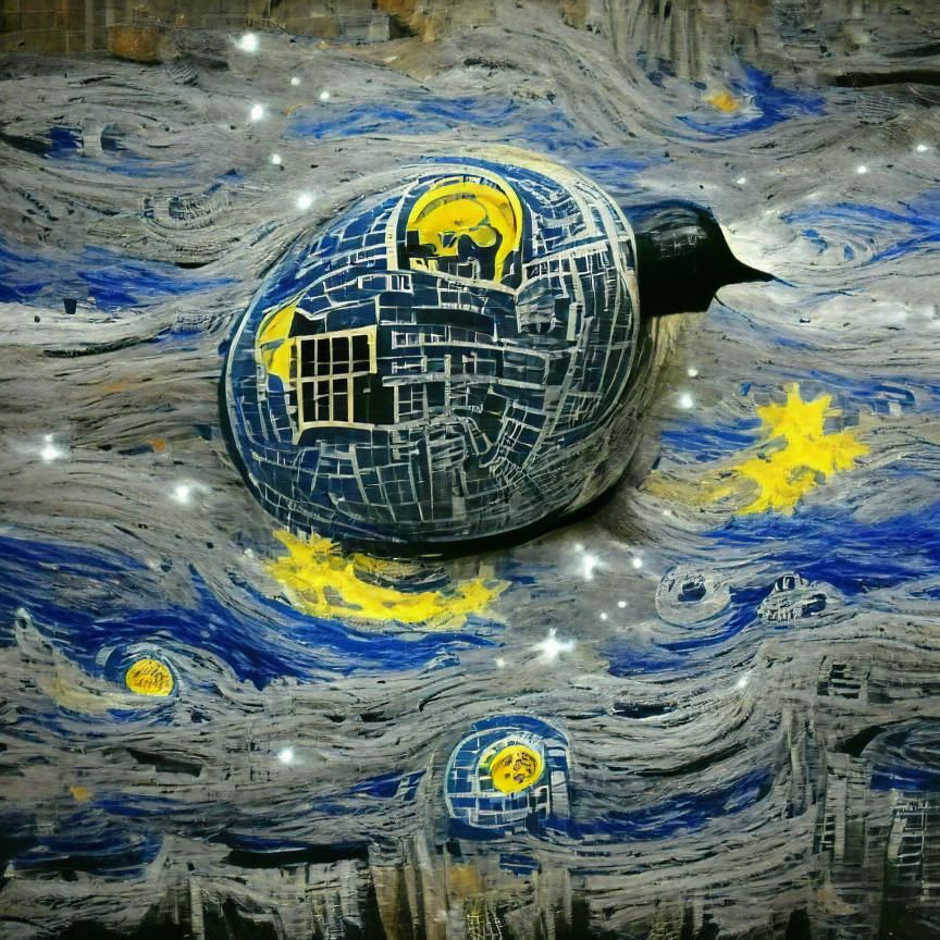 Starry night death star