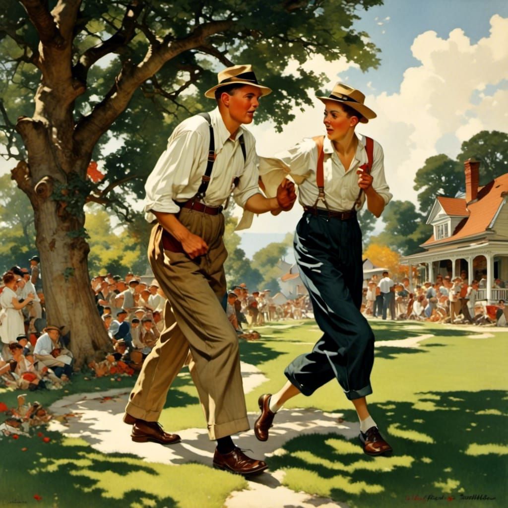  <lora:Norman Rockwell:1.0>