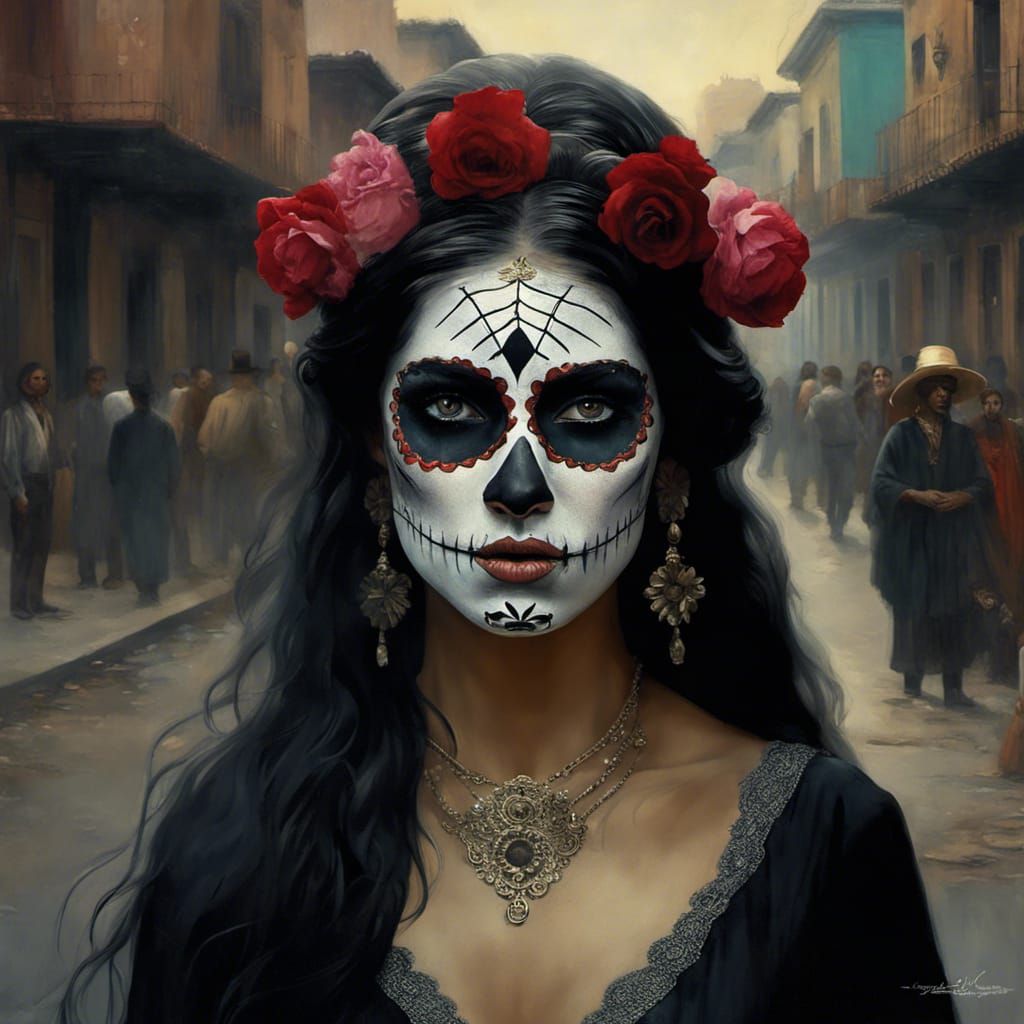 Day of the Dead - AI Generated Artwork - NightCafe Creator