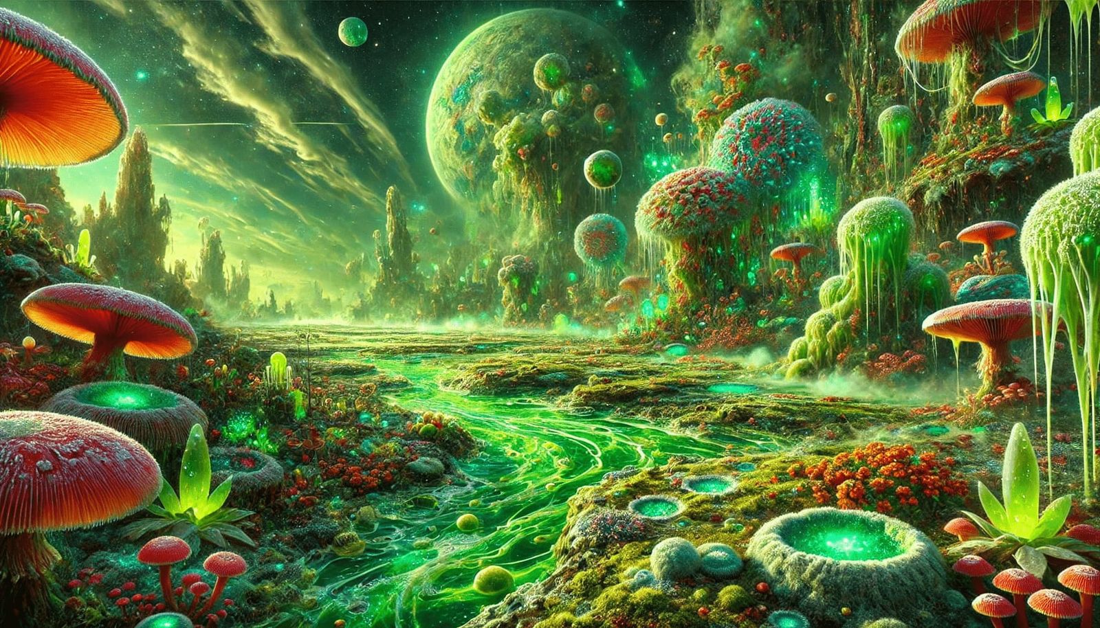 Verdant Enigma: The Fungal Planet