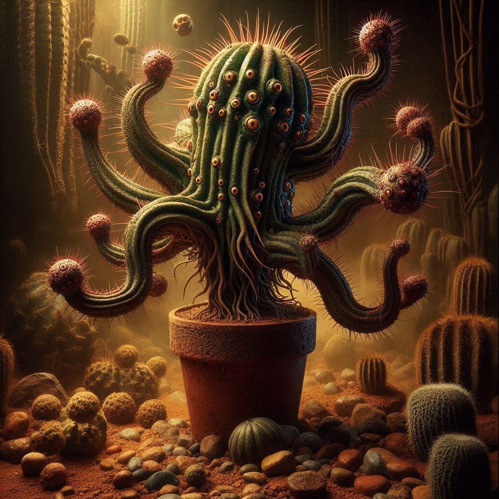 Eldritch cactus, Lovecraftian horror