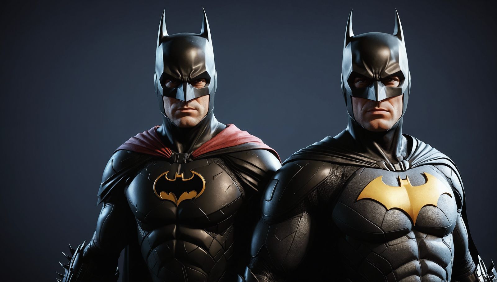 Batman and Robin, trending on Artstation Unreal Engine 3D sh...