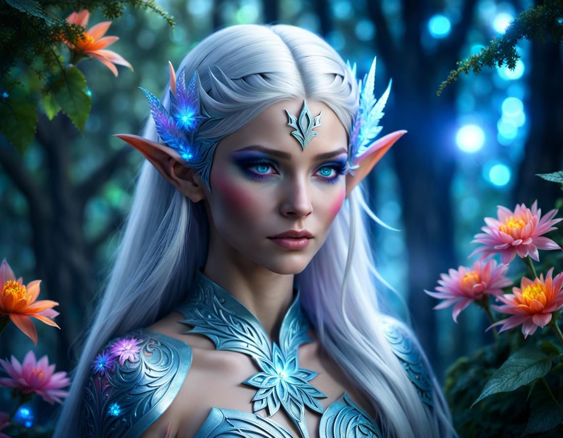 Elf Enchantress - AI Generated Artwork - NightCafe Creator