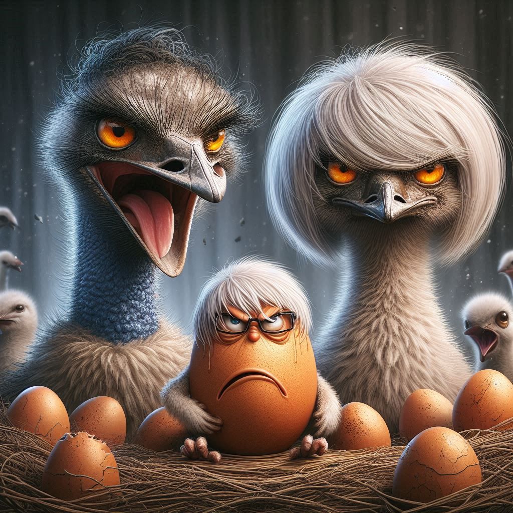"He takes after his Mother & She's always been Angry!" said ...