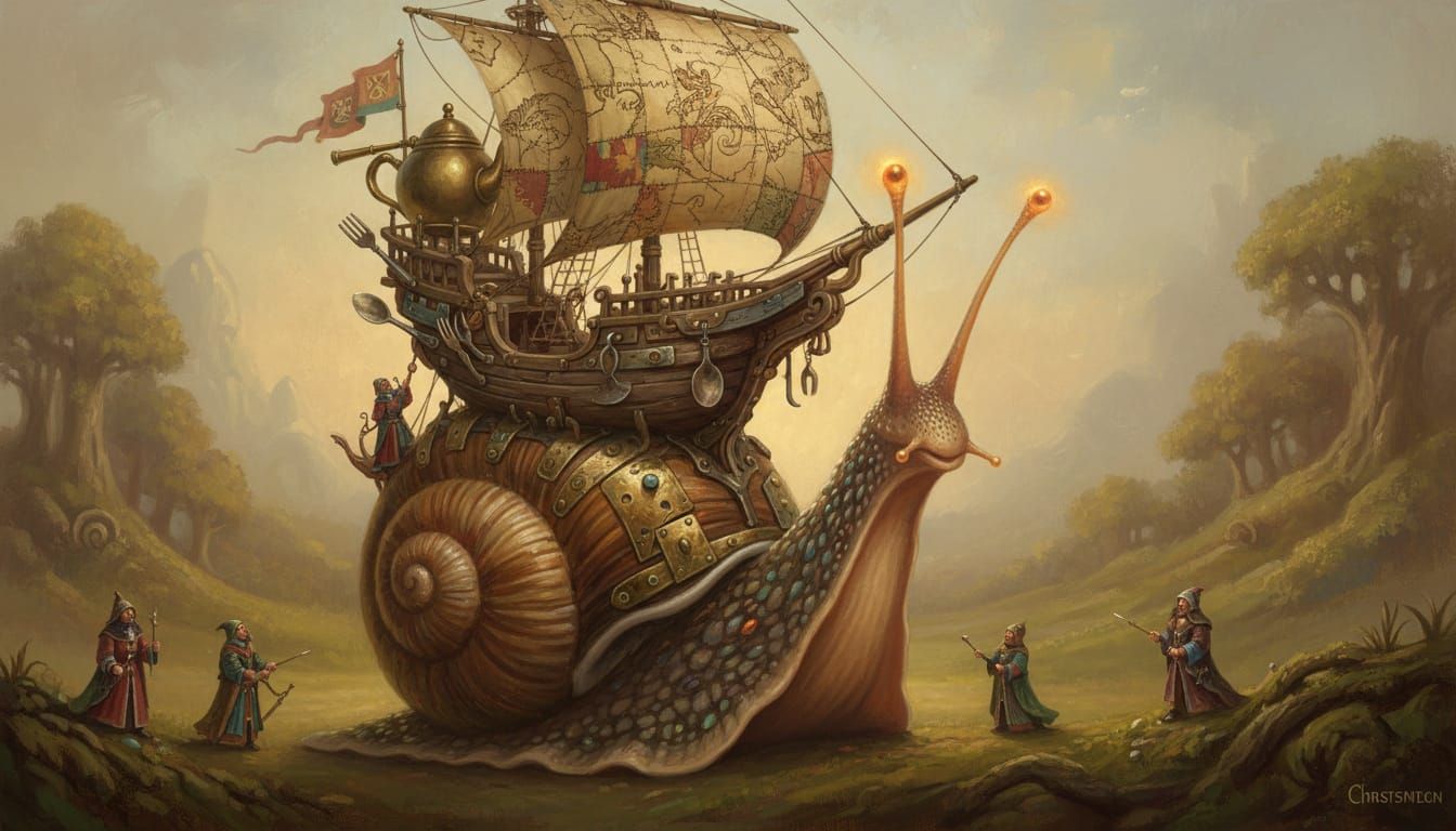 Snail Sail   by @Rye_Toast