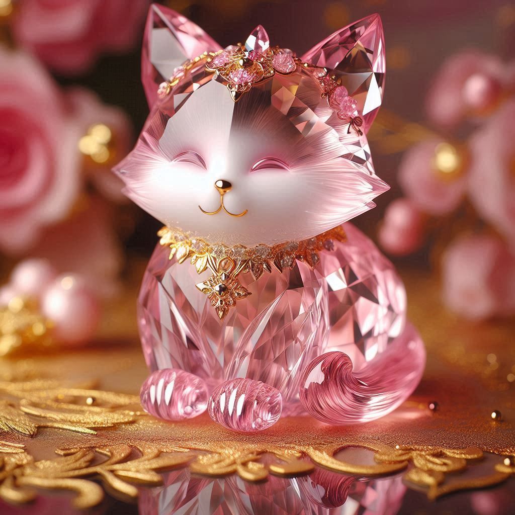cute crystal cat