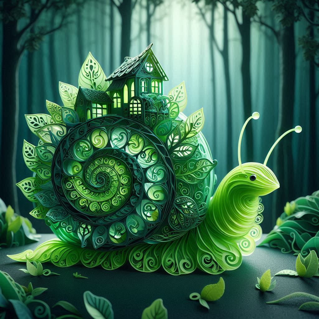 Snail's tale   by @Trivya