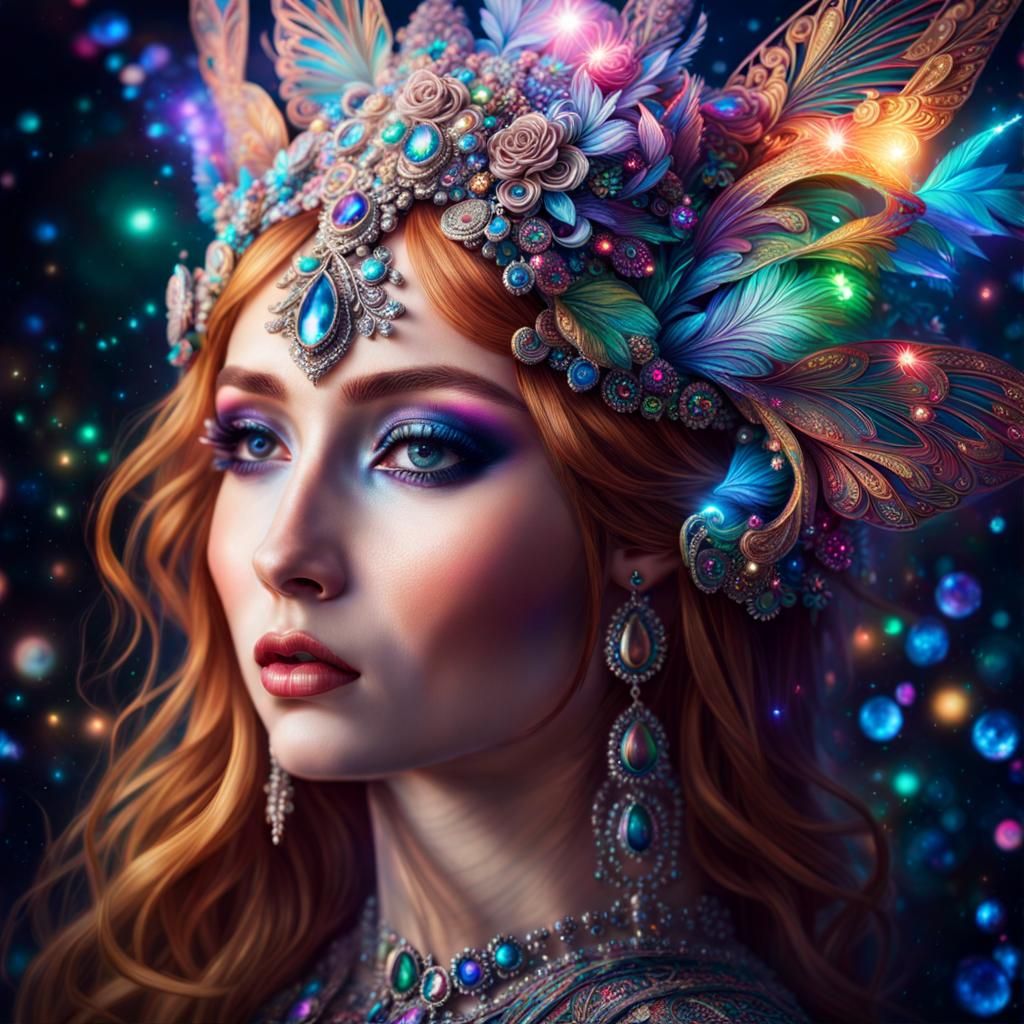 Cosmic Goddess - Ai Generated Artwork - Nightcafe Creator