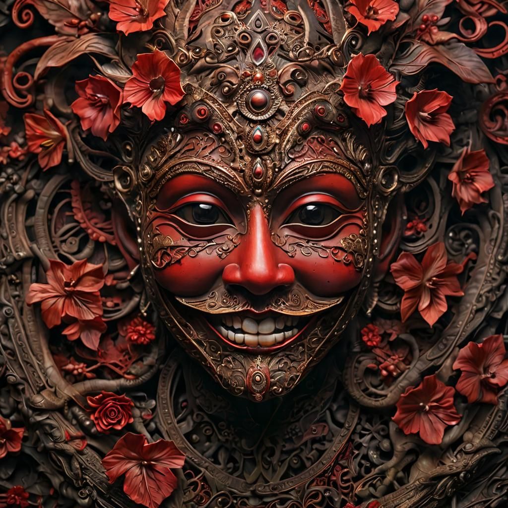 smiling mask