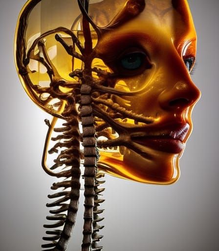 Hyperrealistic Amber Evidence: Occult Art Photography