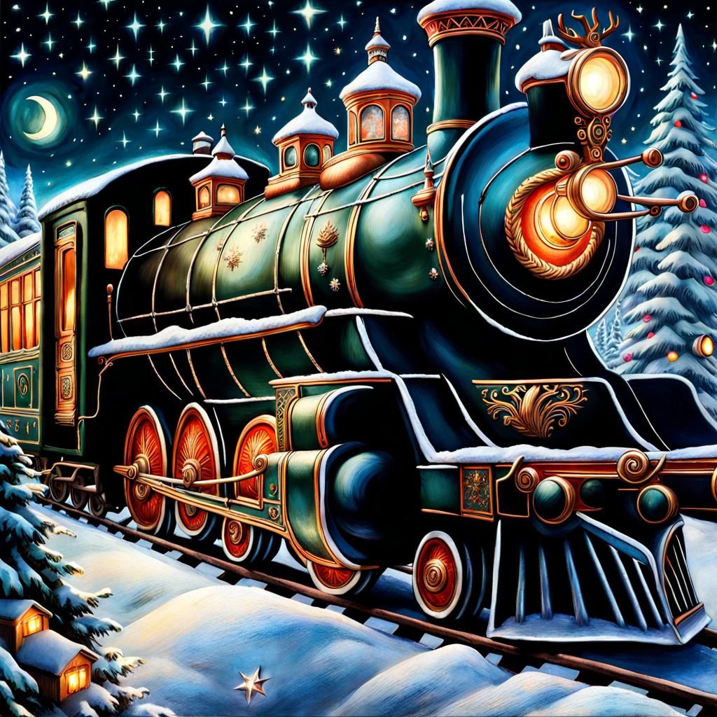 Christmas Express - AI Generated Artwork - NightCafe Creator