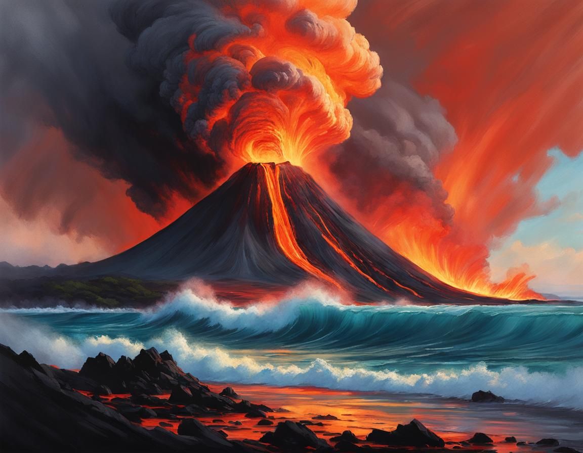 hawaiian volcano eruption  by @Amy 