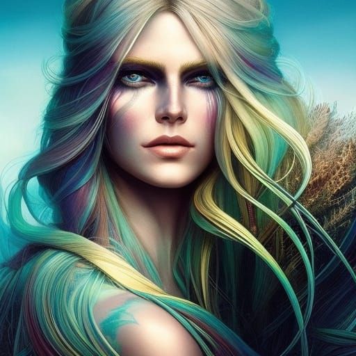 Frija - Viking goddess - AI Generated Artwork - NightCafe Creator