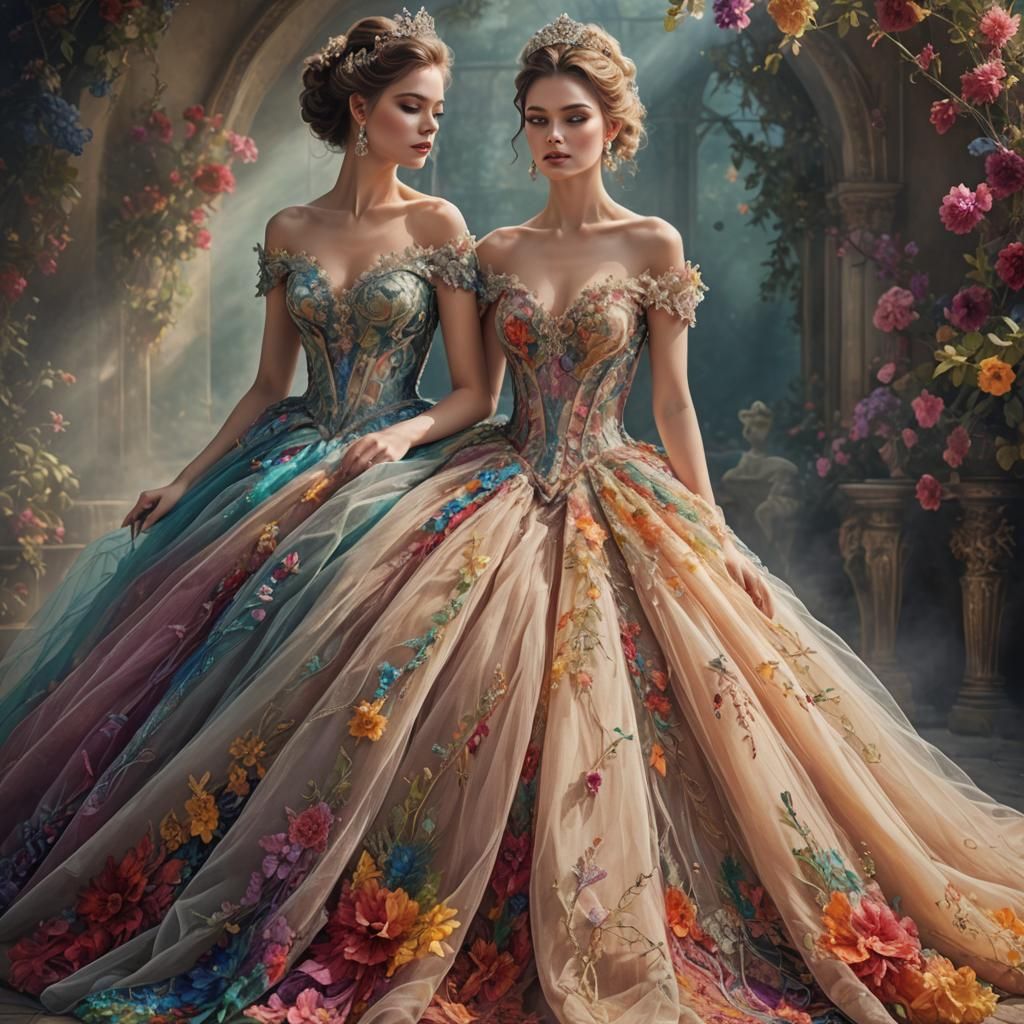 Ballgowns Made Of Tulle