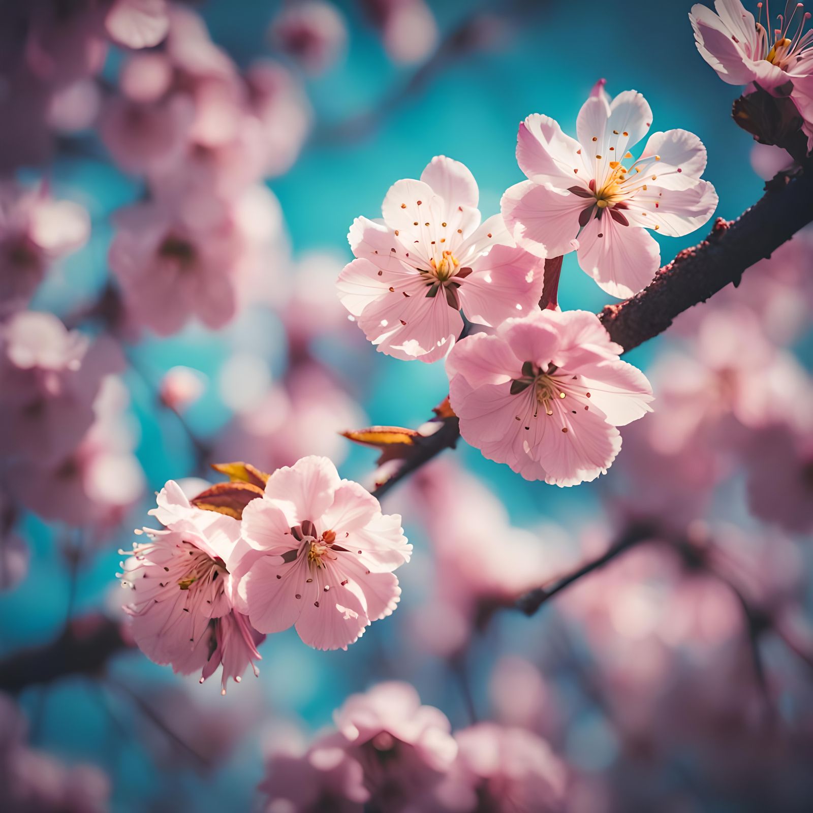 A close up of a beautiful cherry blossom tree. High resolution.   by @Irene
