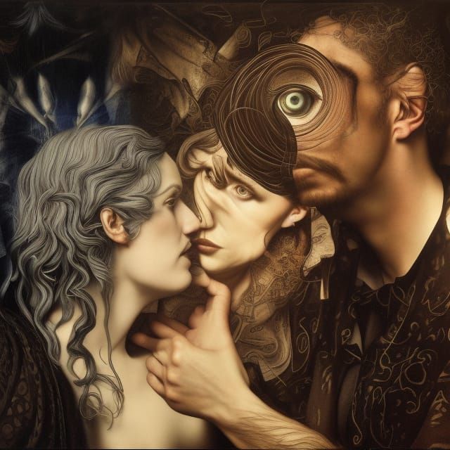 Intense Eye Contact: Dreamlike Hyper-Realism