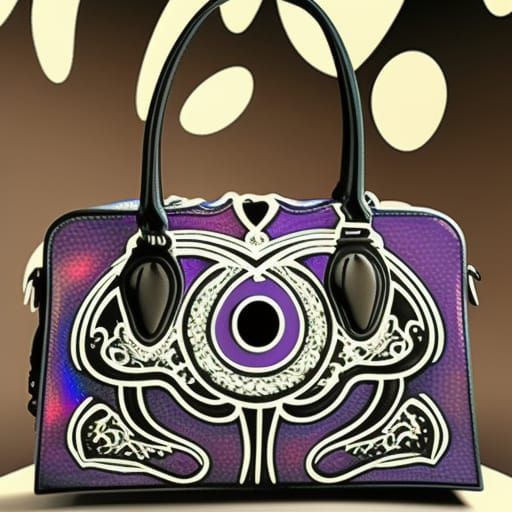 Victorian gothic black lace handbag with Vibrant purple accents with High  quality details& elegant details& Victorian vibes& gothic vibes& e - AI  Generated Artwork - NightCafe Creator