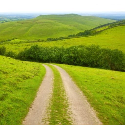 Desert Walker with Umbrella in Mixed Styles