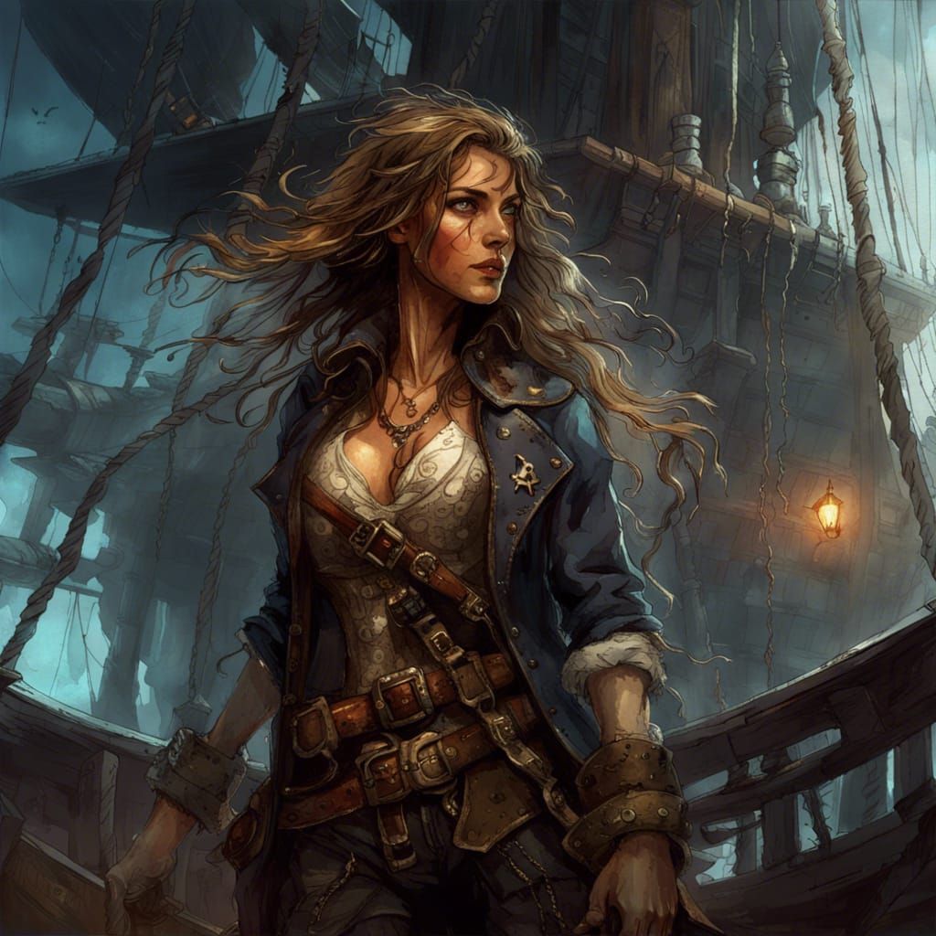 Female pirate - AI Generated Artwork - NightCafe Creator