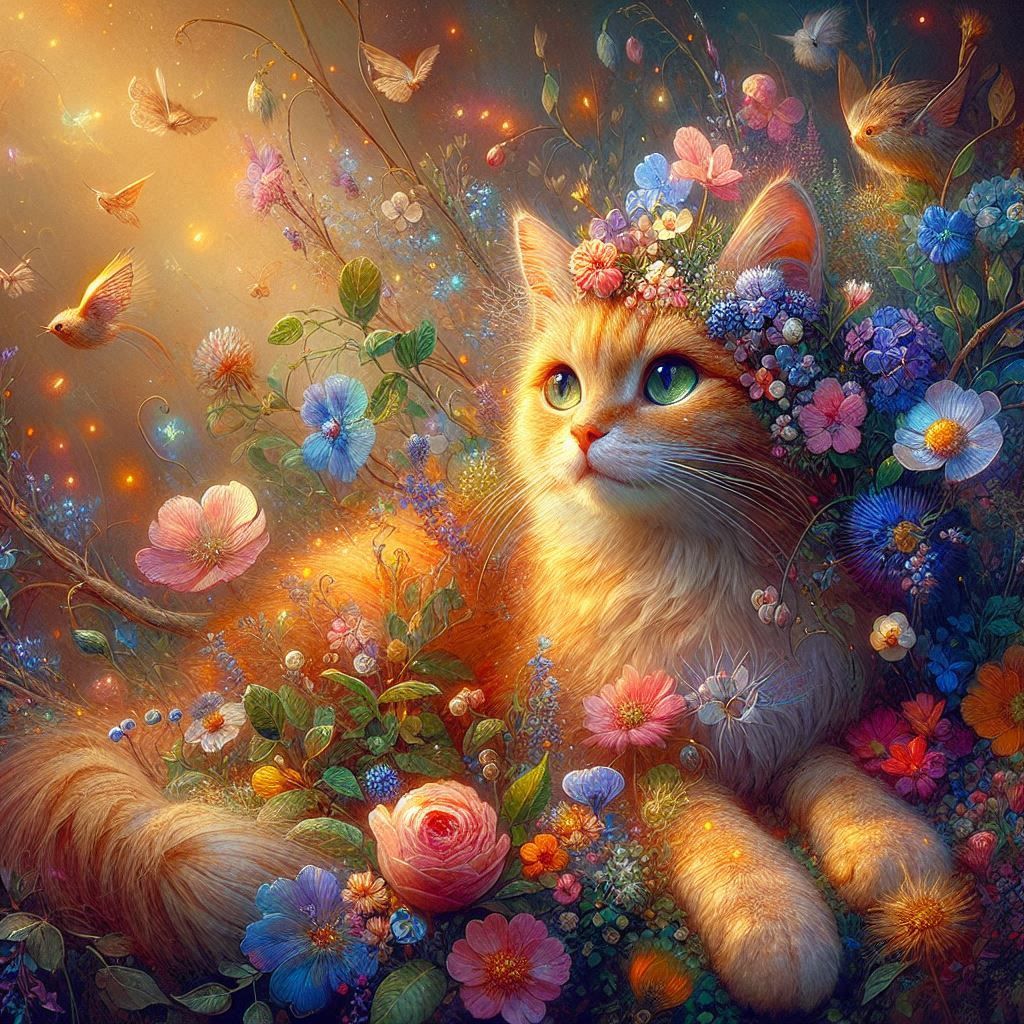 Spring Fantasy Feline