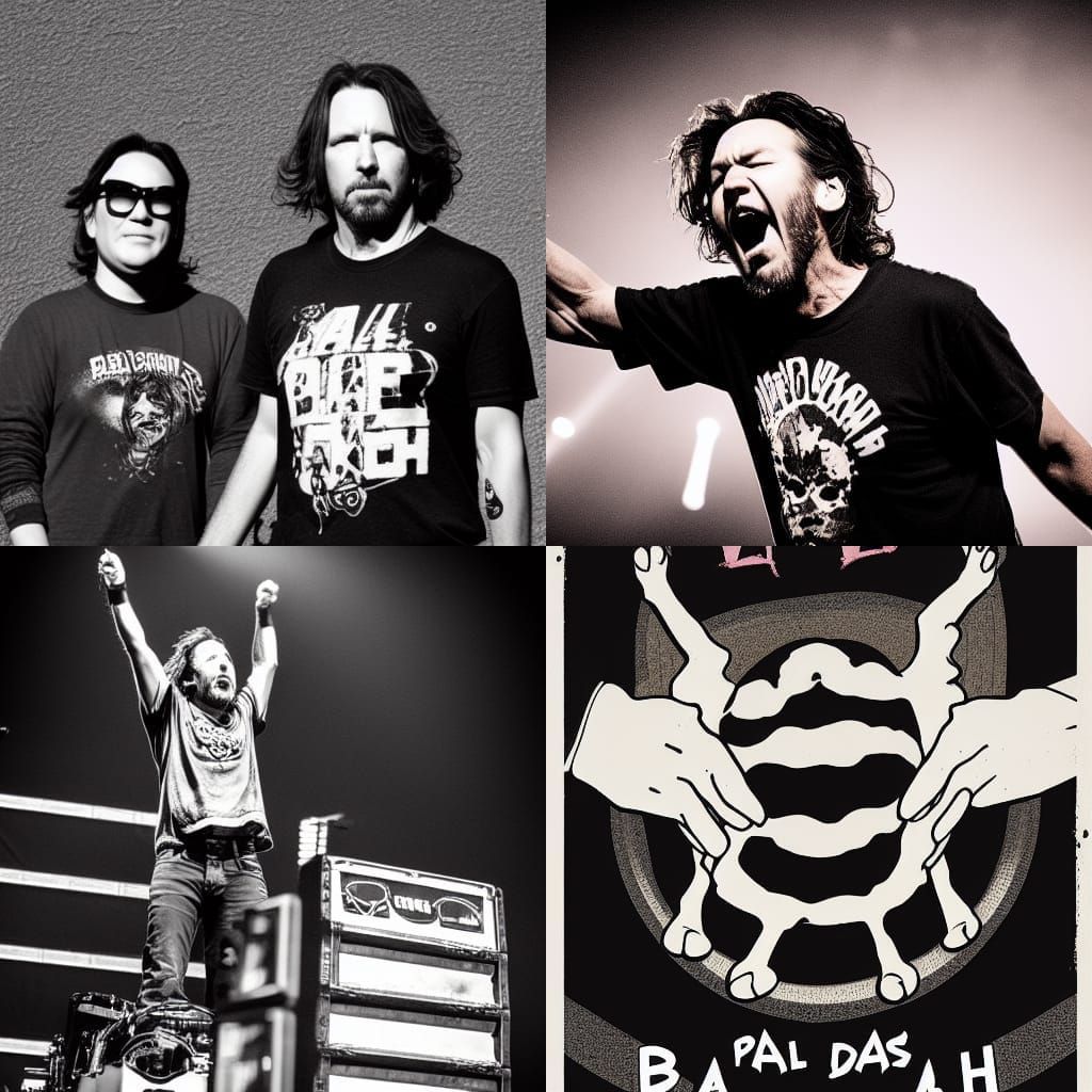 Pearl Jam Black hands held high bryan iguchi