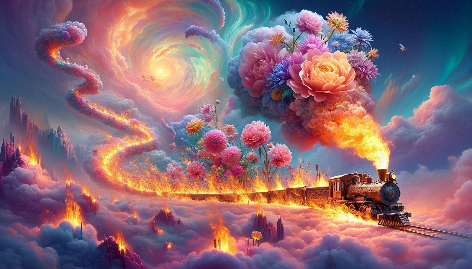 Flower train  by @Mistress Annissa