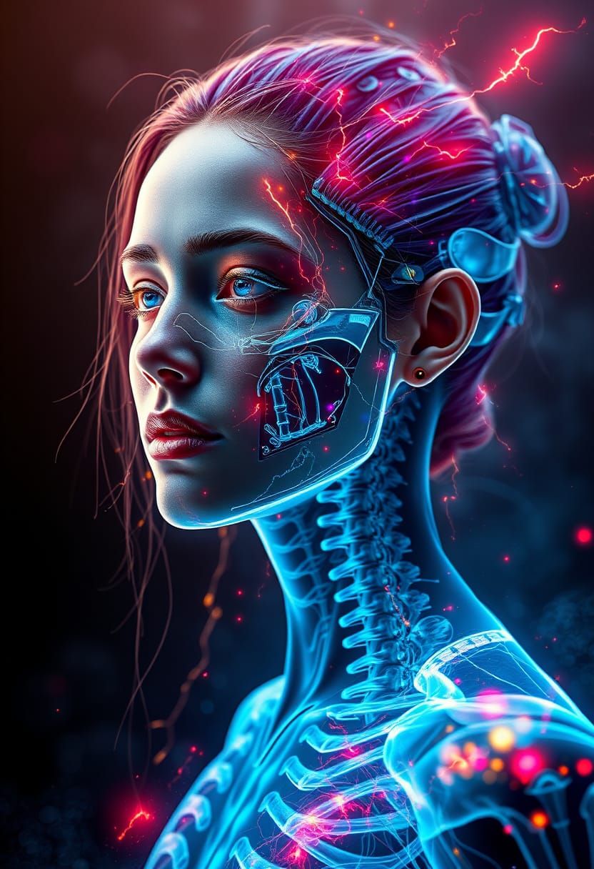 A X-Rayed Tribal Warrior-Princess