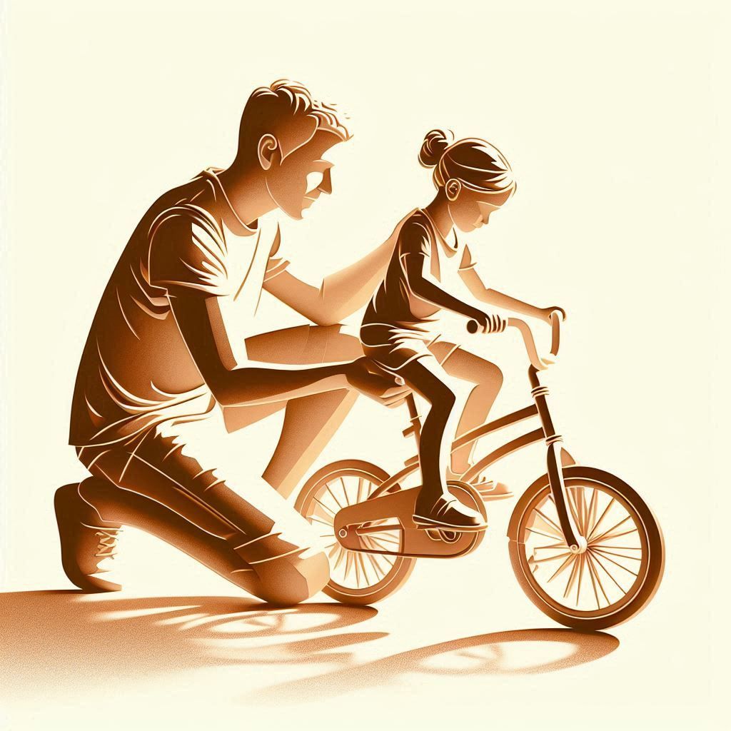 Learning to ride a bike is like learning about life