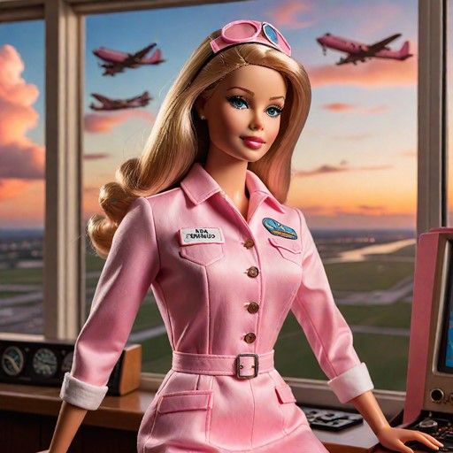 Airport Barbie in Control