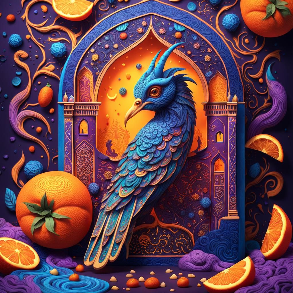 Fantastic Food Packaging in Vibrant Fantasy Art Style