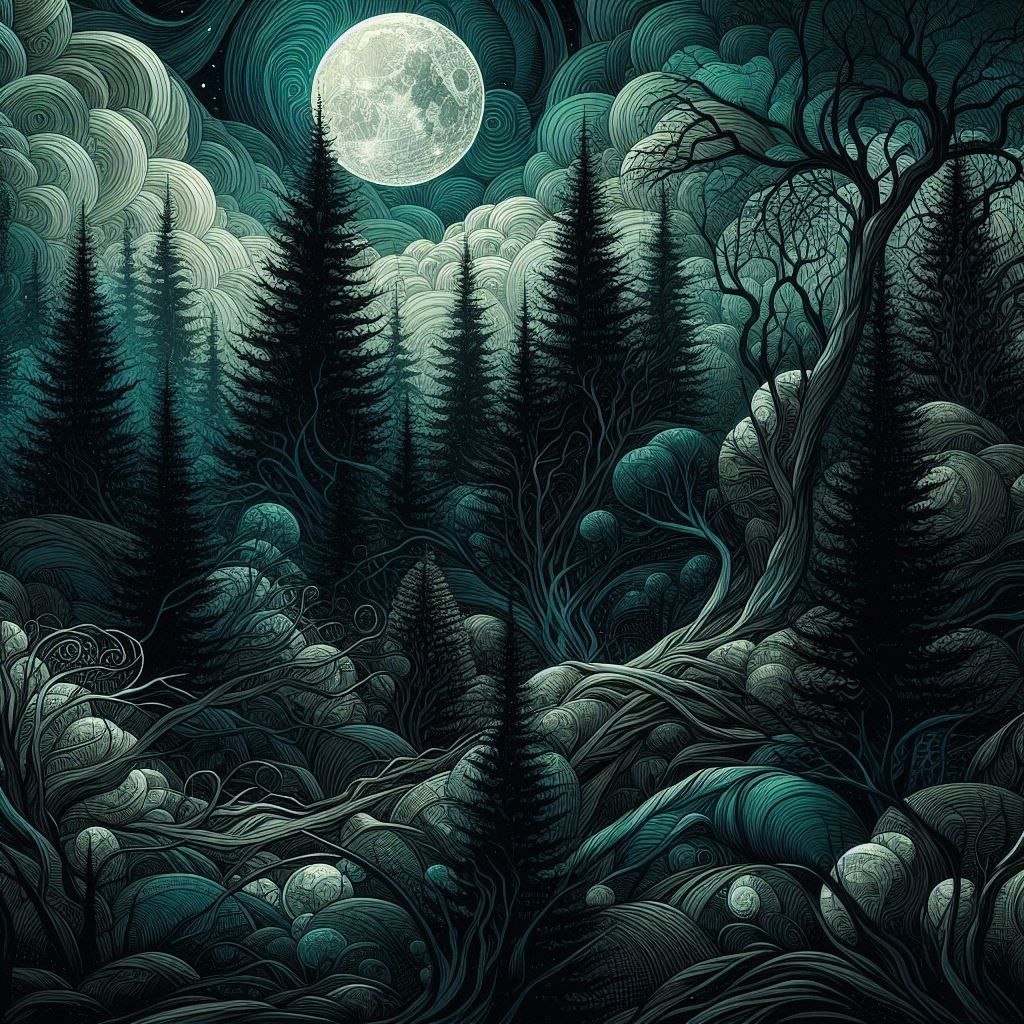 midnight forest green