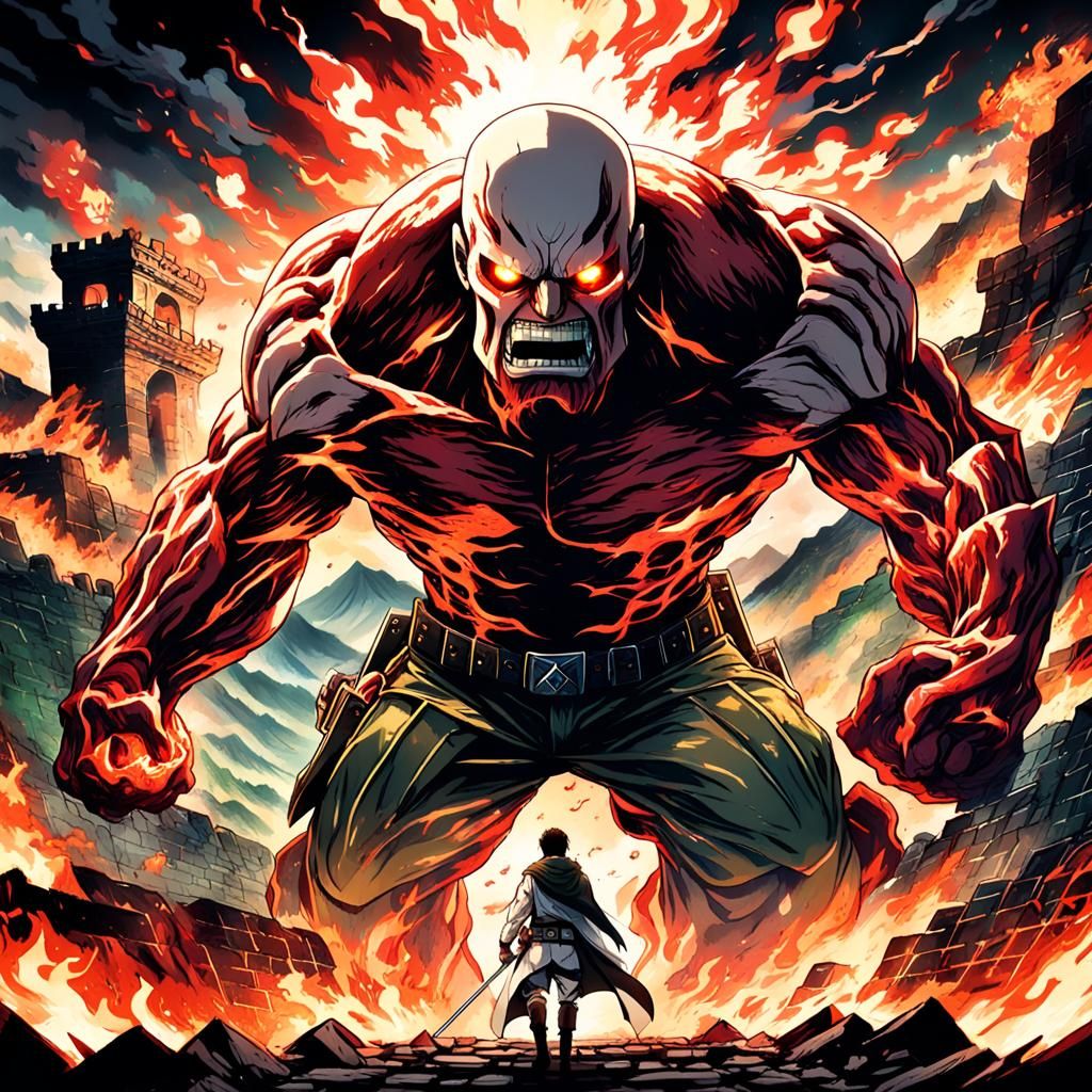 The Colossal Titan - Attack on Titan  by @Imaginarium