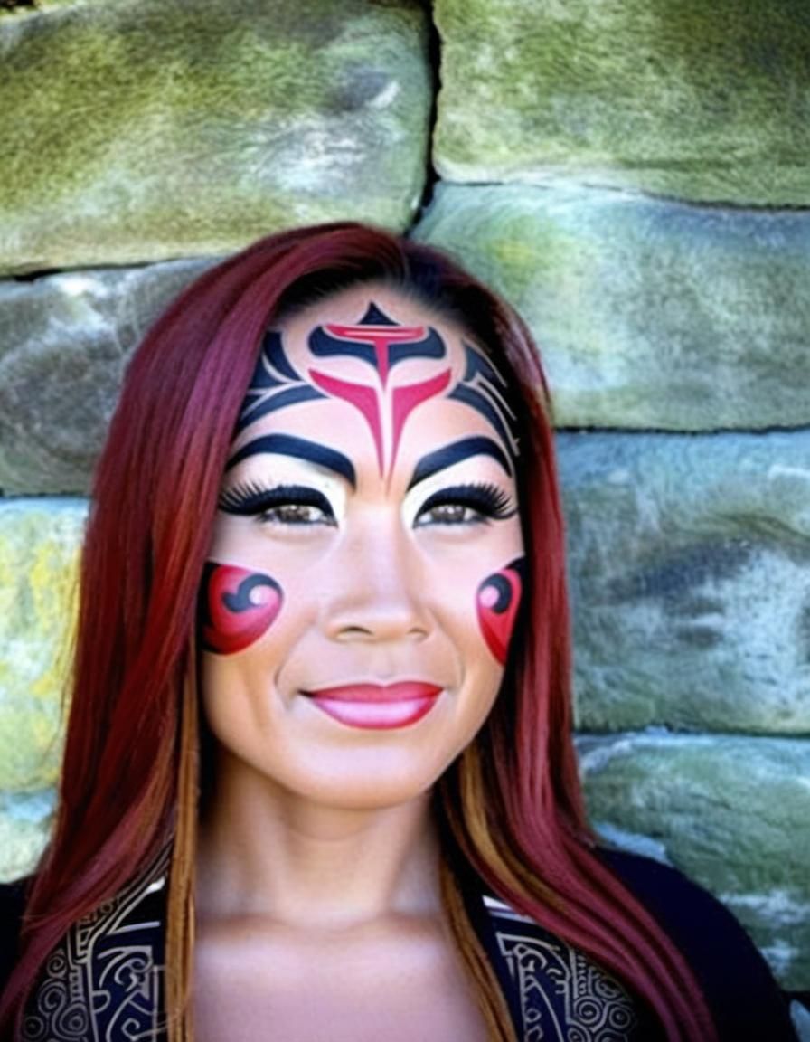 Maori facial tatto