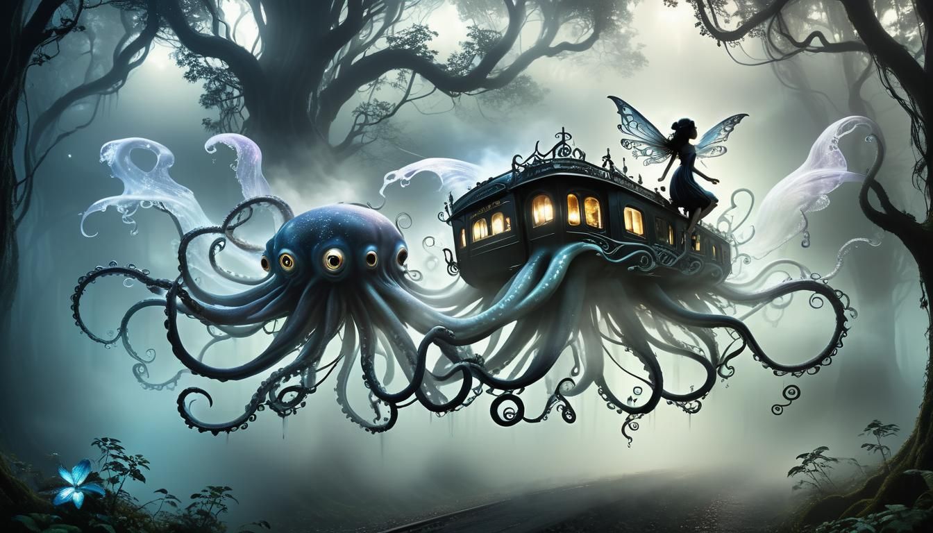 Magical octopus: to move vehicles and to guard them...they e...