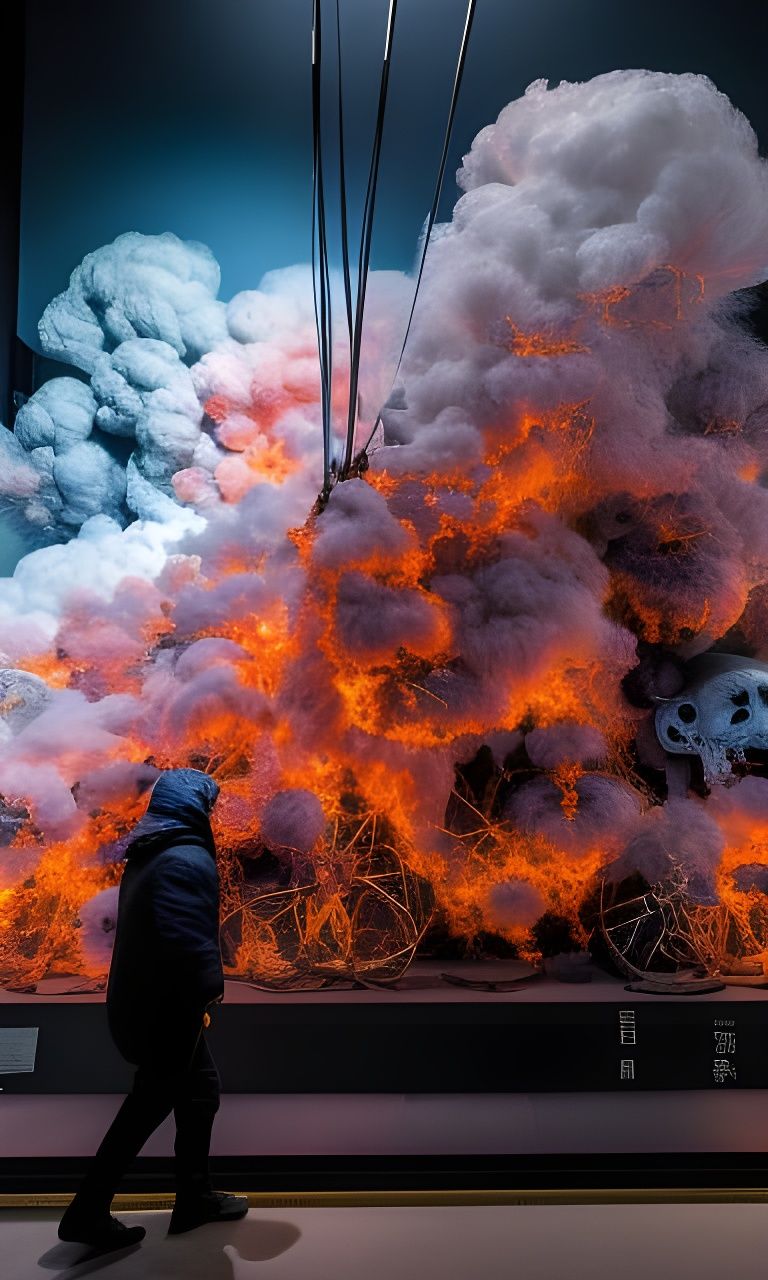 Surreal Stopmotion Scene in Hyperrealistic Style