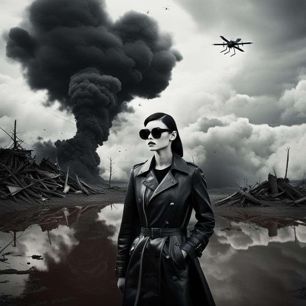 giant drones. exploding fuel tanks. gasoline explosion. gian...