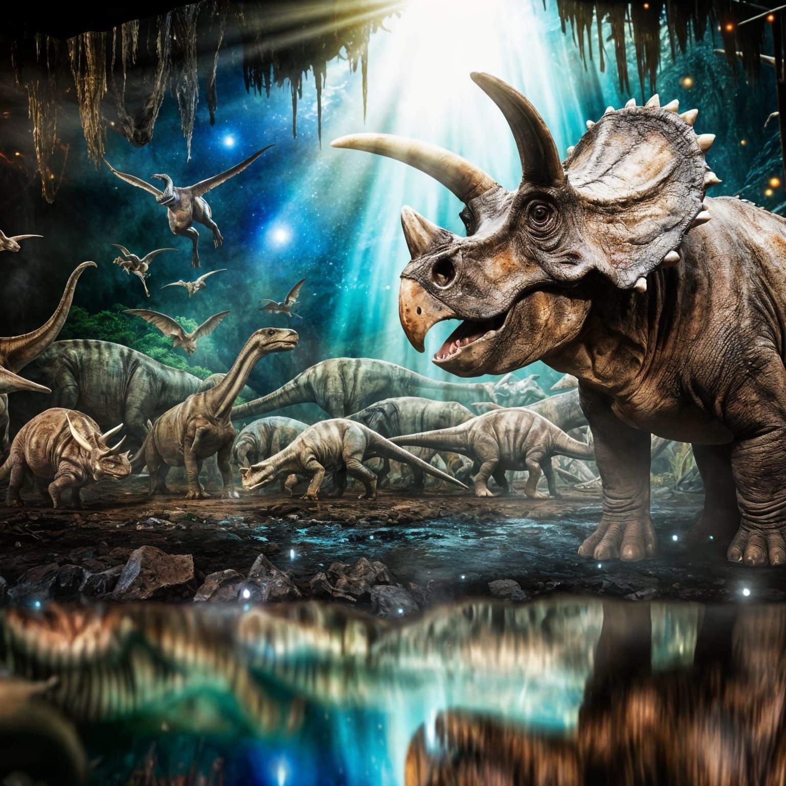 The Mighty Triceratops  by @Drake