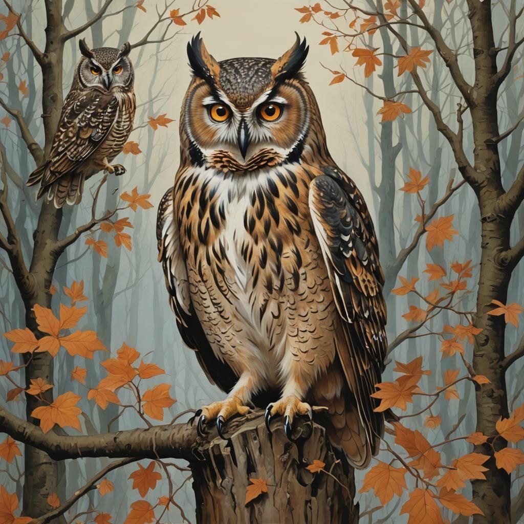 So the Owl to their trap did lure her, with many more fair w...