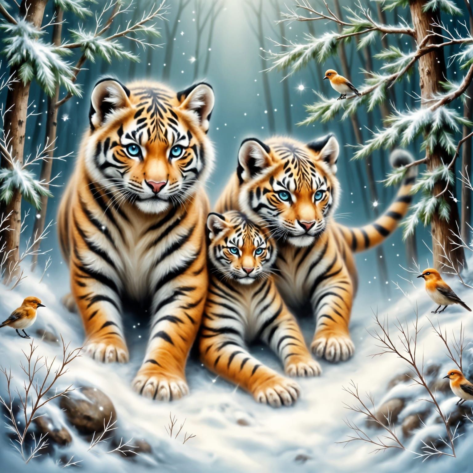 Tiger Cub Trio