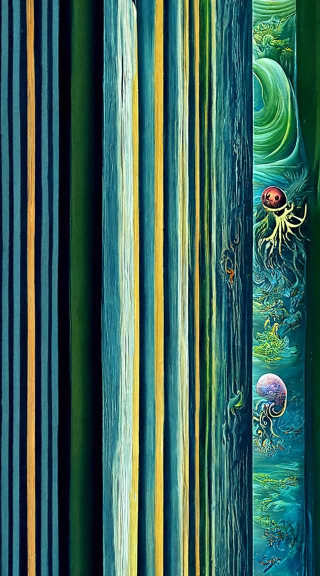A beautifully strange painting by Benoit B. Mandelbrot, Mart...