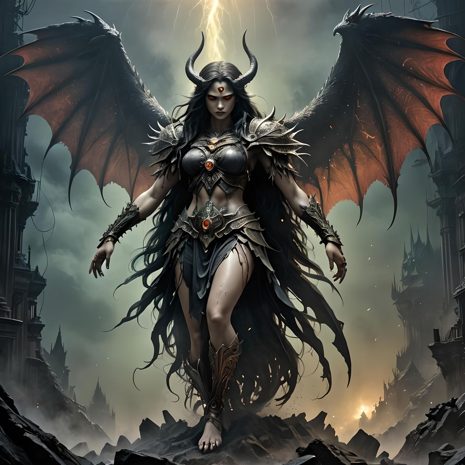 Manananggal (Demon series) - AI Generated Artwork - NightCafe Creator