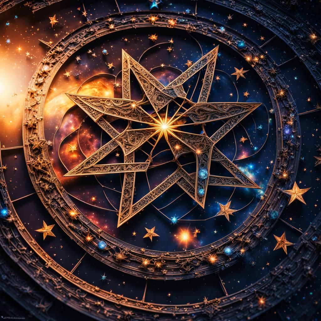 Colorful Galaxy with Intricate Details in HDR