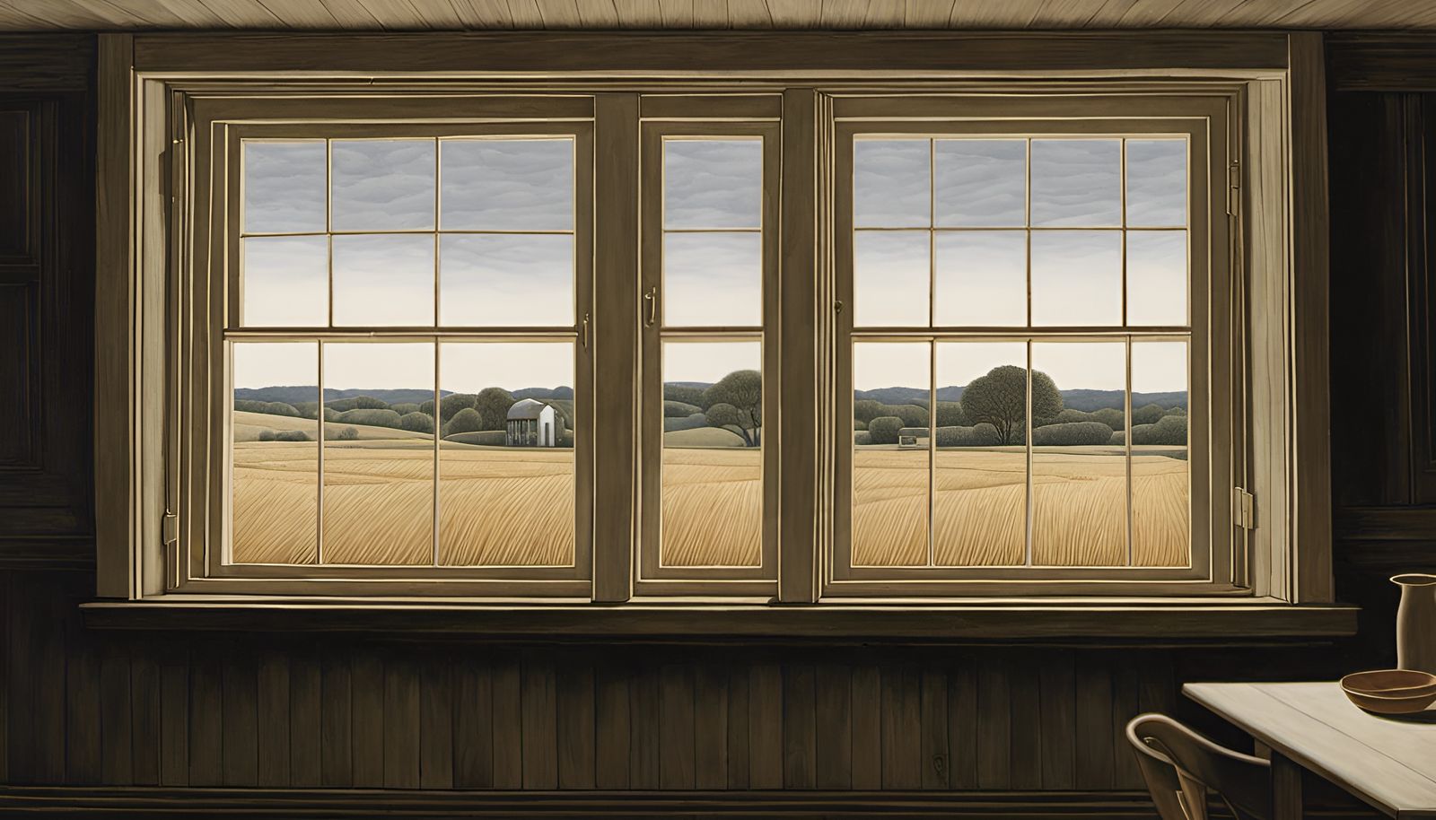 Farmhouse Window - AI Generated Artwork - NightCafe Creator