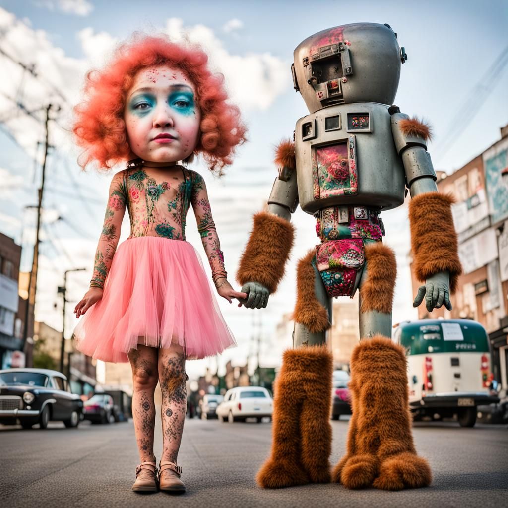 Earth Meets Worm Twins: Surrealist Photography