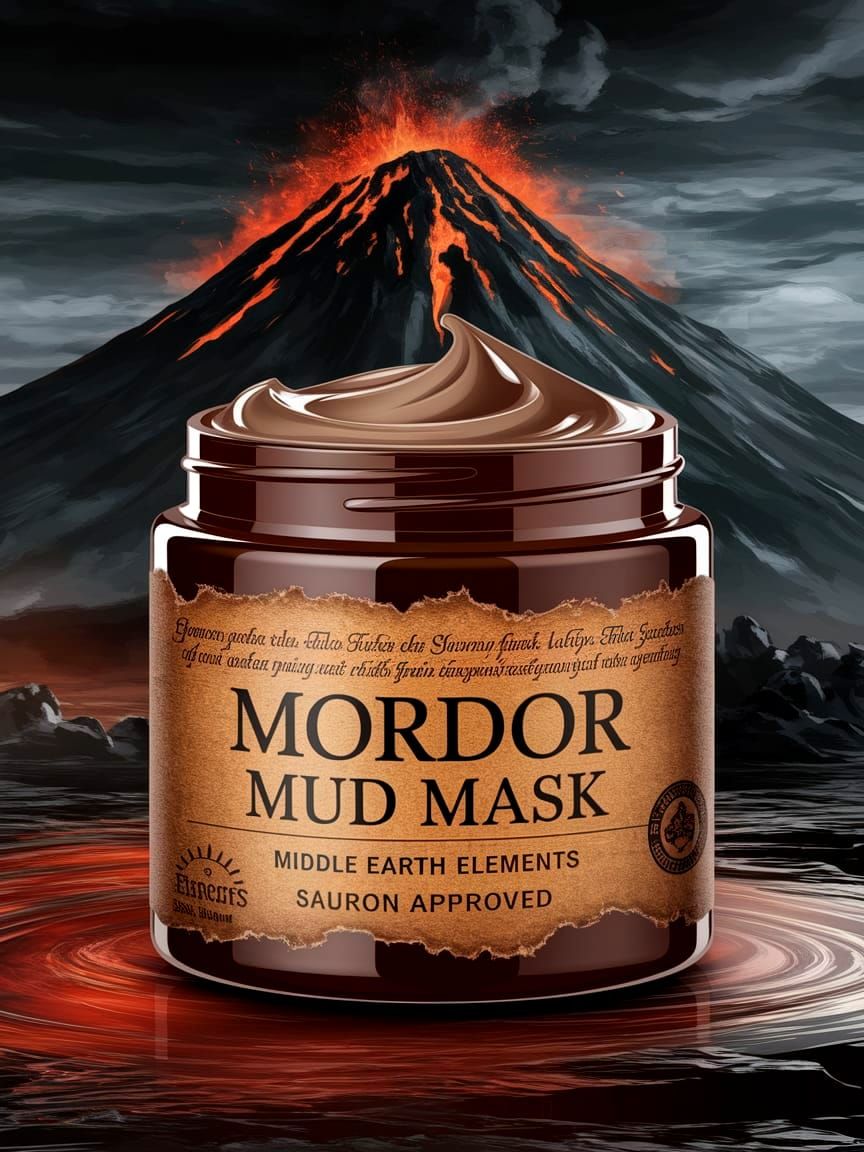 Volcanic mud mask imported from Middle Earth  by @forge4ward