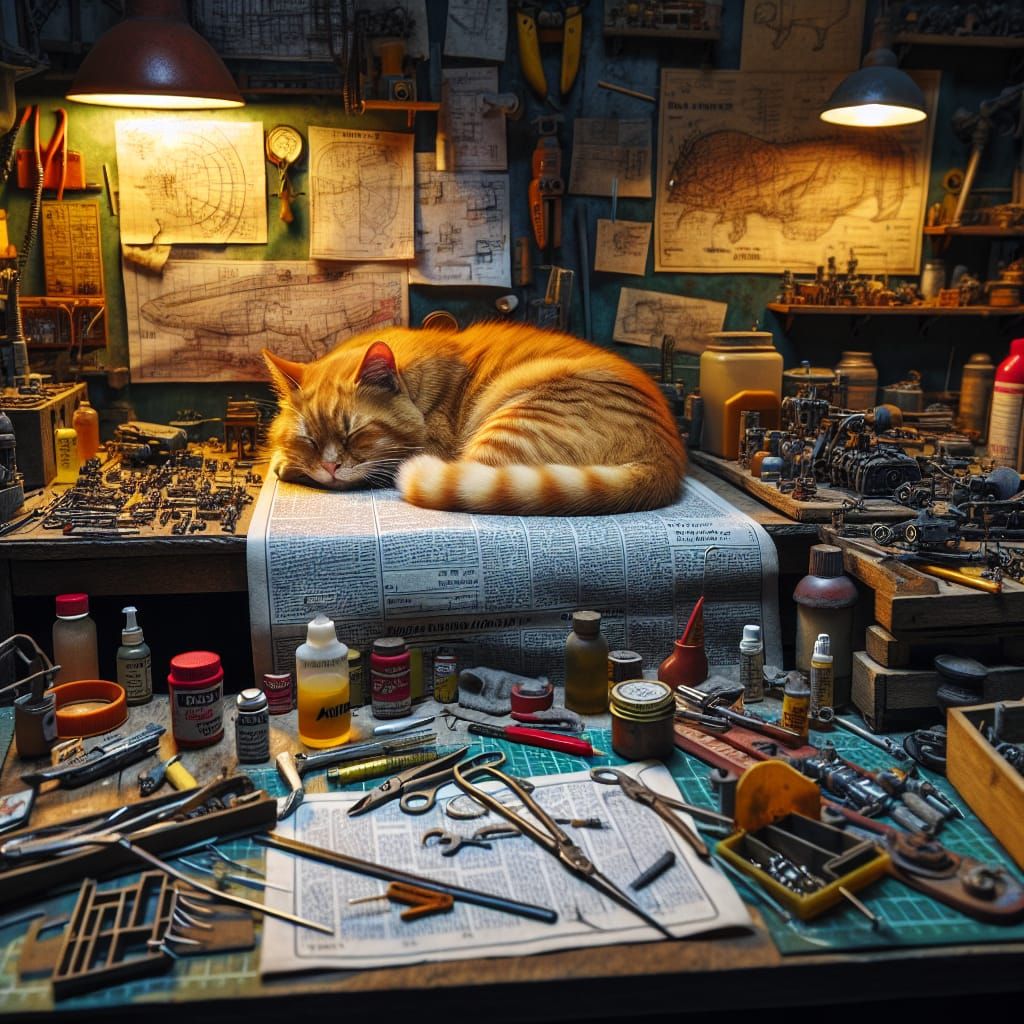 There’s always a space for Rusty  by @Tiny Pearl Cat