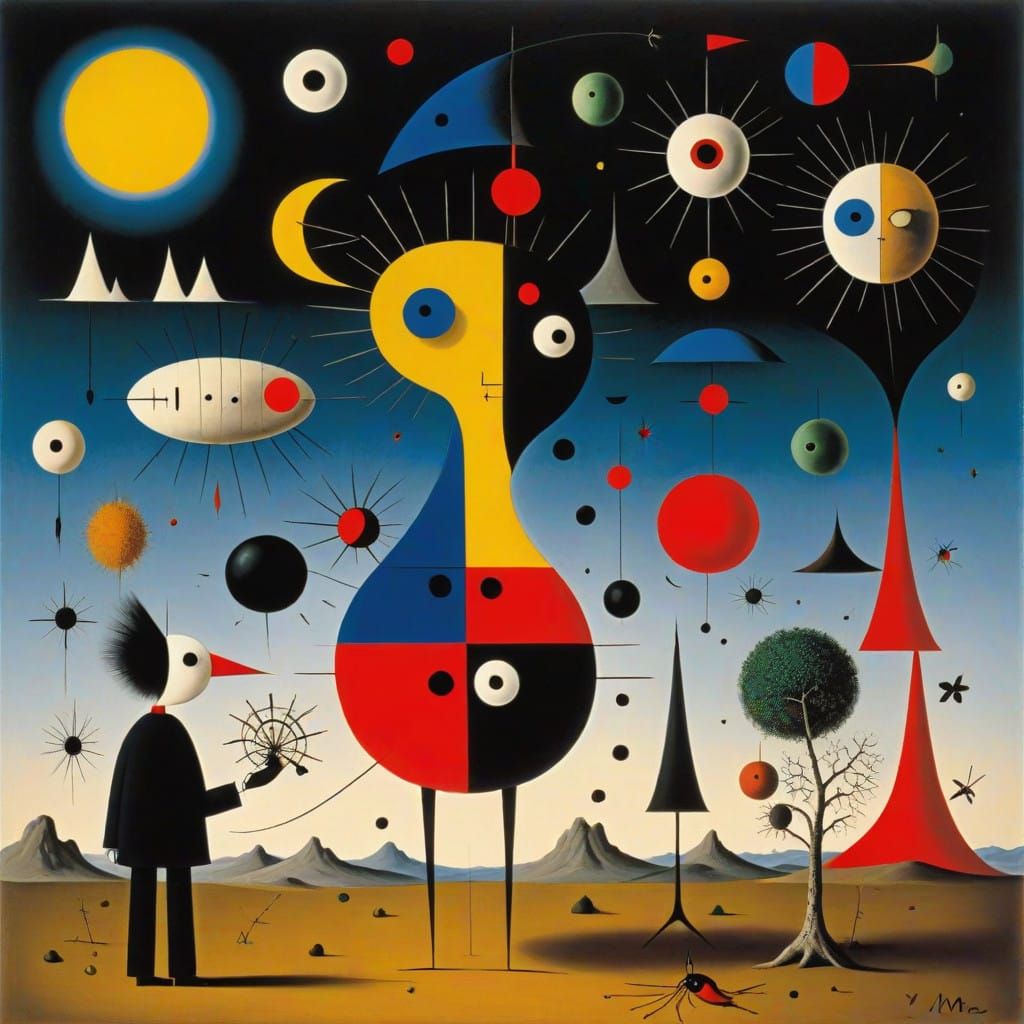 Surrealist Artwork in Vibrant Colors