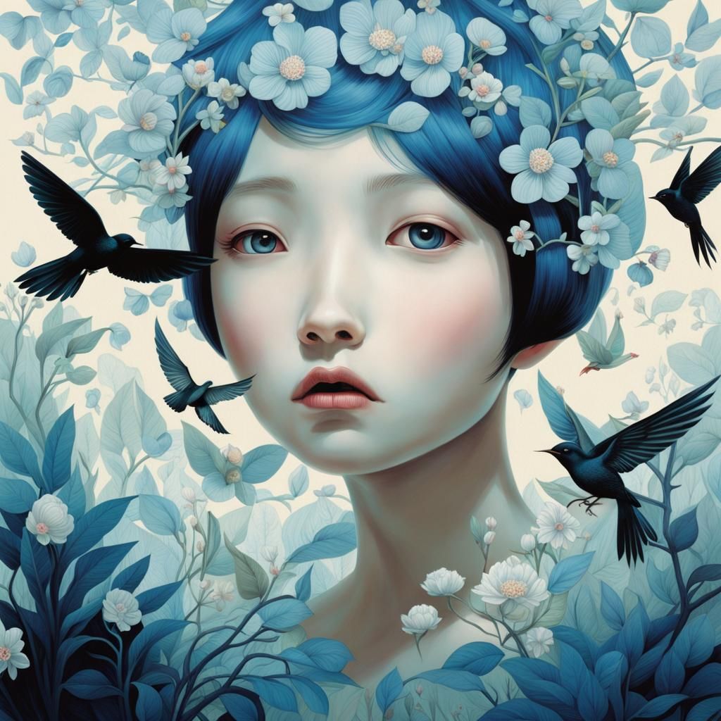 A blooming blue forest by Hsiao-Ron Cheng and Shintaro Kago and ...